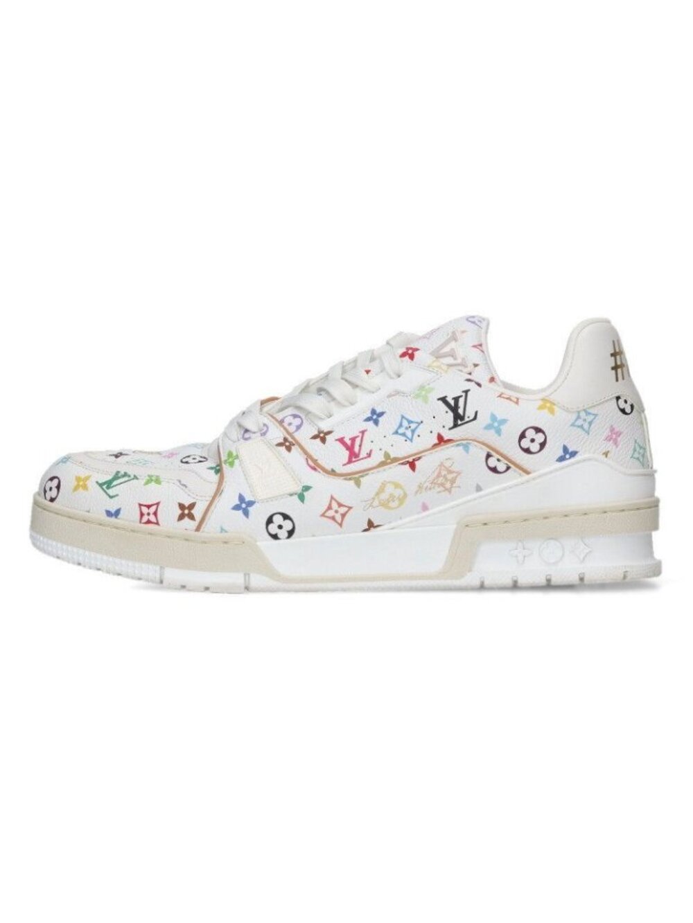 Louis Vuitton Takashi Murakami LV Sneakers TM Monogram All Over Pattern